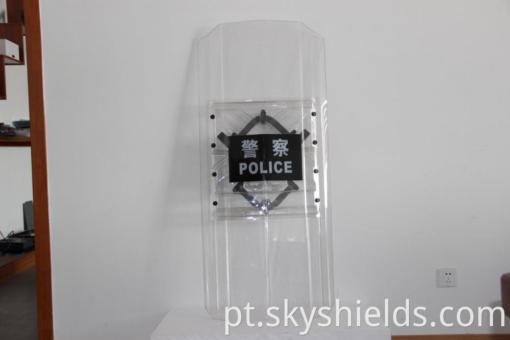 security person transparent protective shield